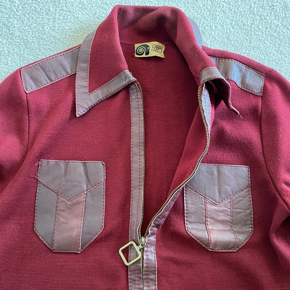 VINTAGE 1970s Jacket Made in Italy Wool Blend - Picture 3 of 8